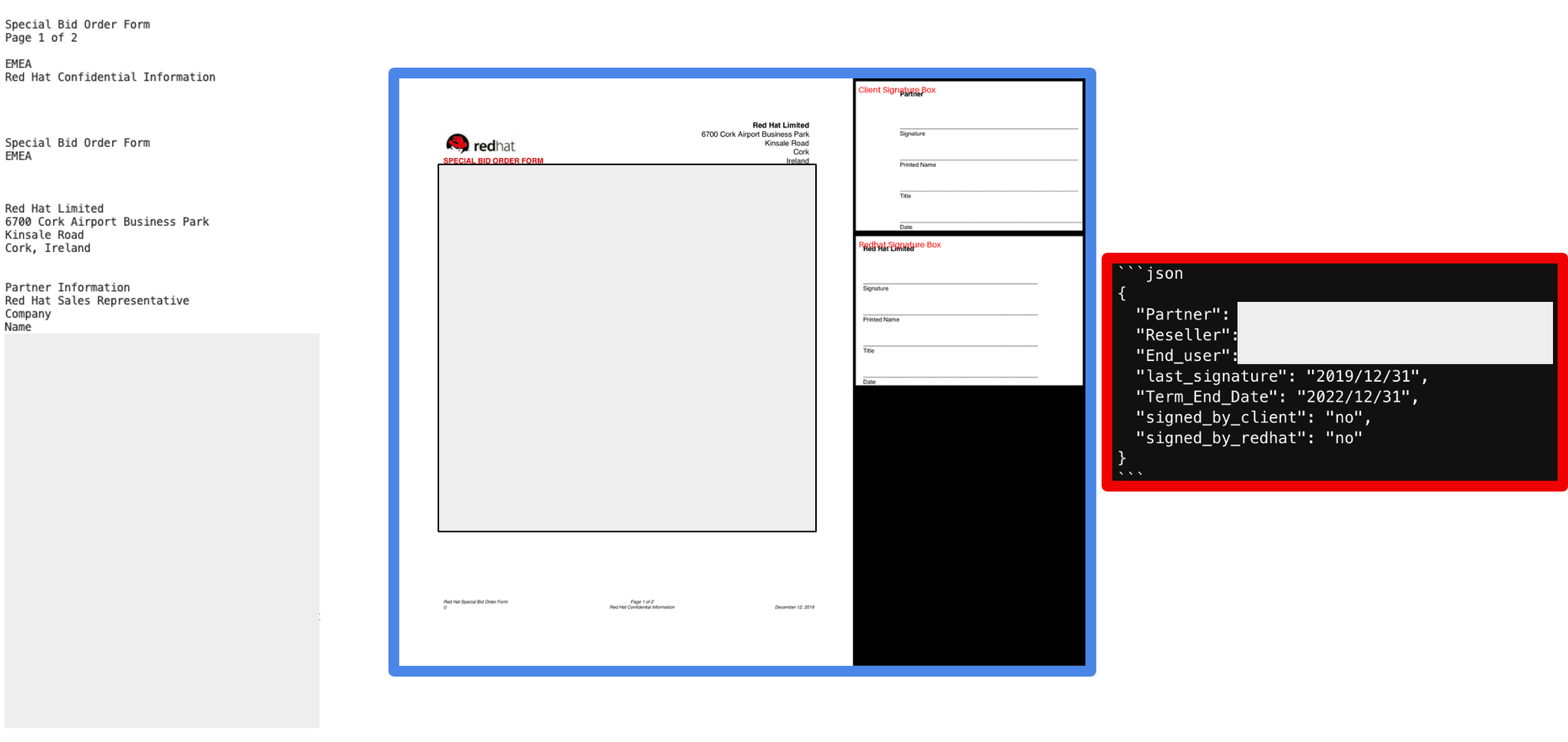 Text + Image → JSON